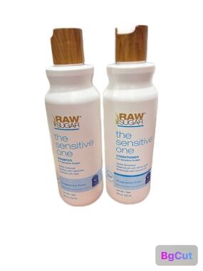 RAW Sugar The Sensitive One Fragrance Free Shampoo & Conditioner - White